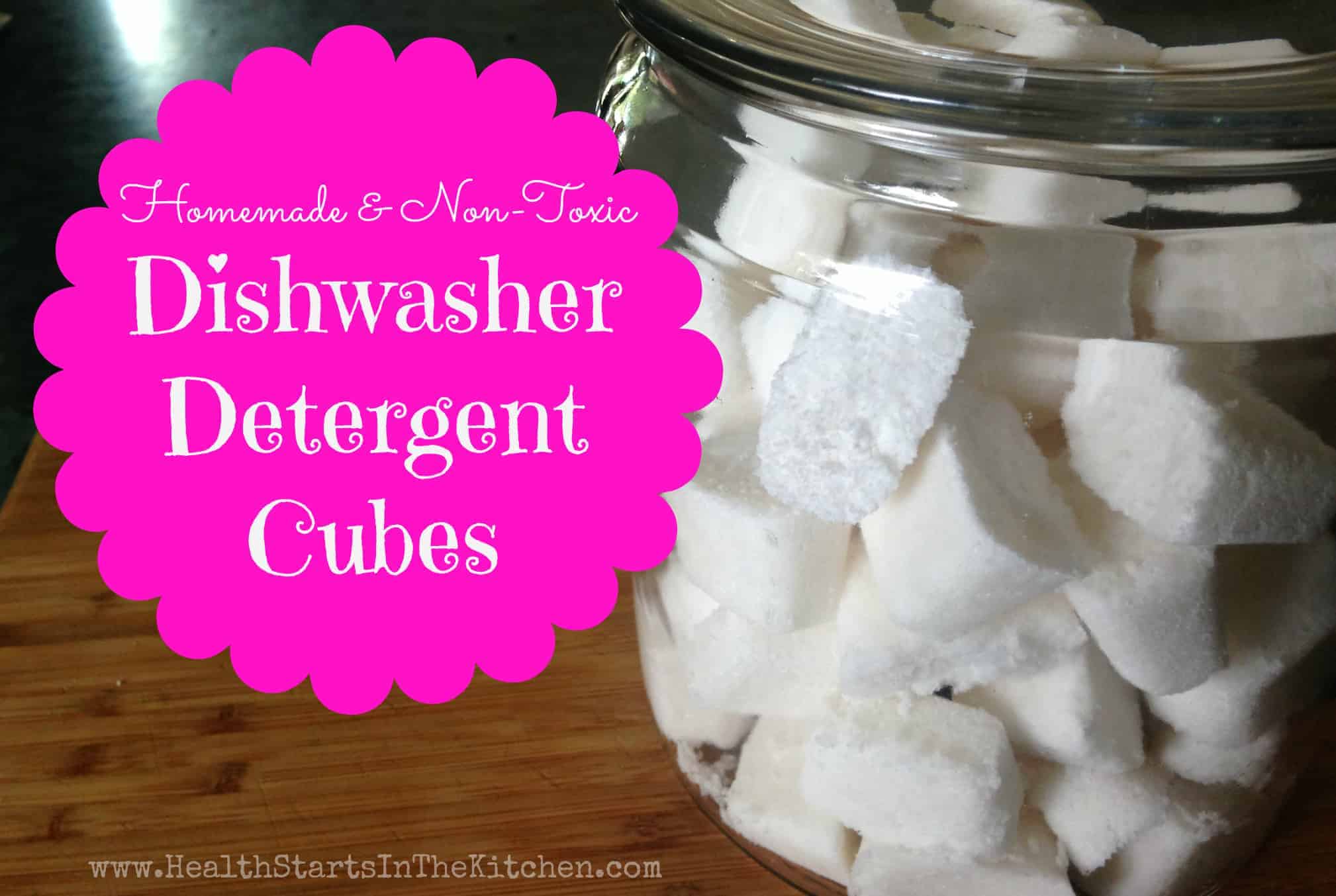 Homemade Dishwasher Detergent Cubes