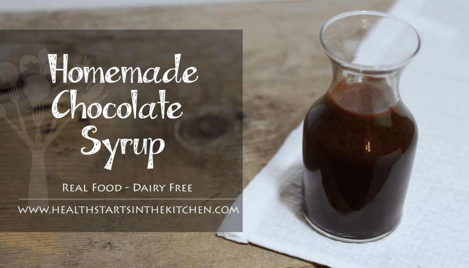 Homemade Healthier Chocolate Syrup
