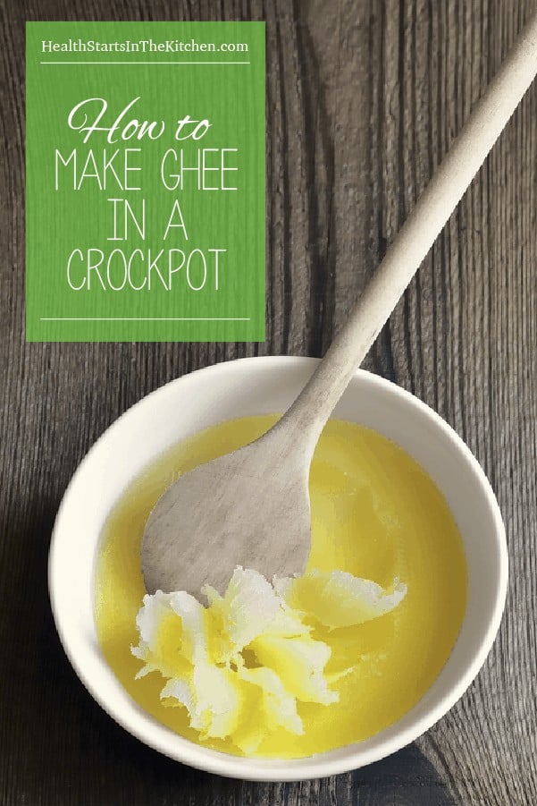 The quickest & easies way to make ghee, in a crock pot! www.healthstartsinthekitchen.com
