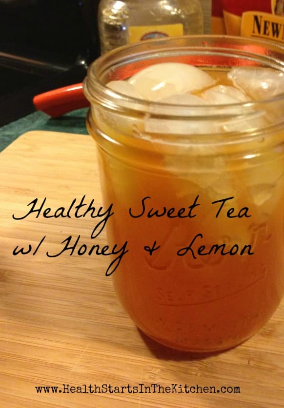 Healthy Sweet Tea w/Honey & Lemon