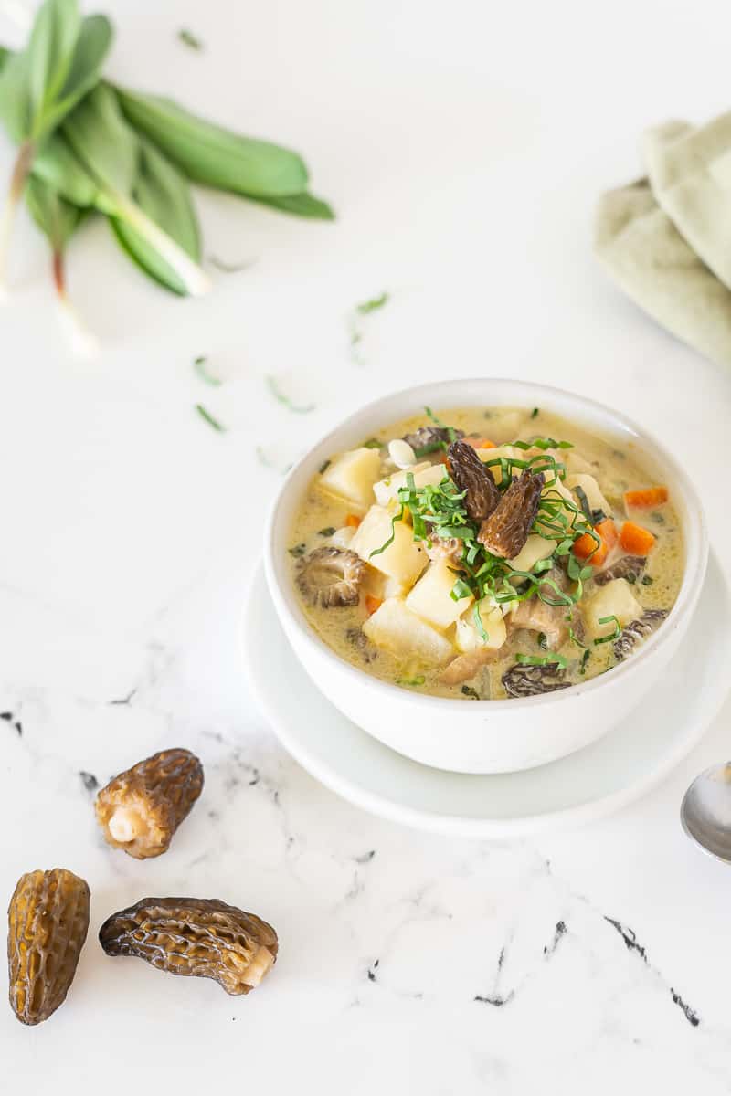 Morel Mushroom, Ramp & Potato Chowder Recipe Health Starts in the Kitchen