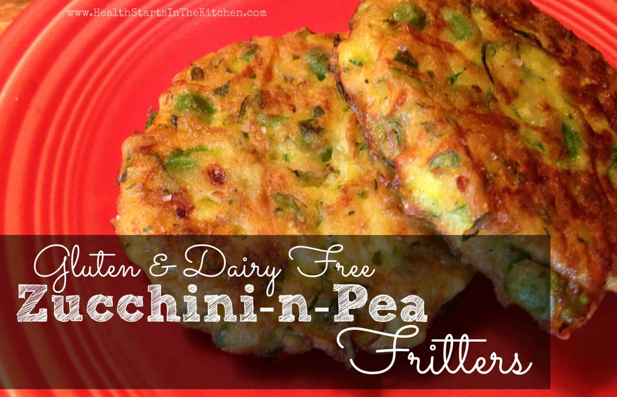 zucchini and pea fritters