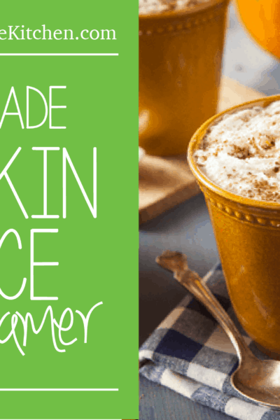 Homemade Pumpkin Spice Creamer, made with healthy, all-natural ingredients.
