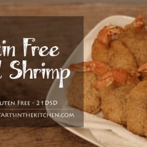 Grain Free Breaded Shrimp, Paleo & 21DSD Friendly. Dairy & Egg Free!
