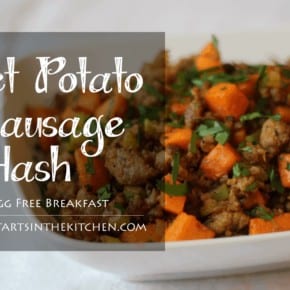Awesome Egg Free, Paleo Breakfast: Sweet Potato & Sausage Hash