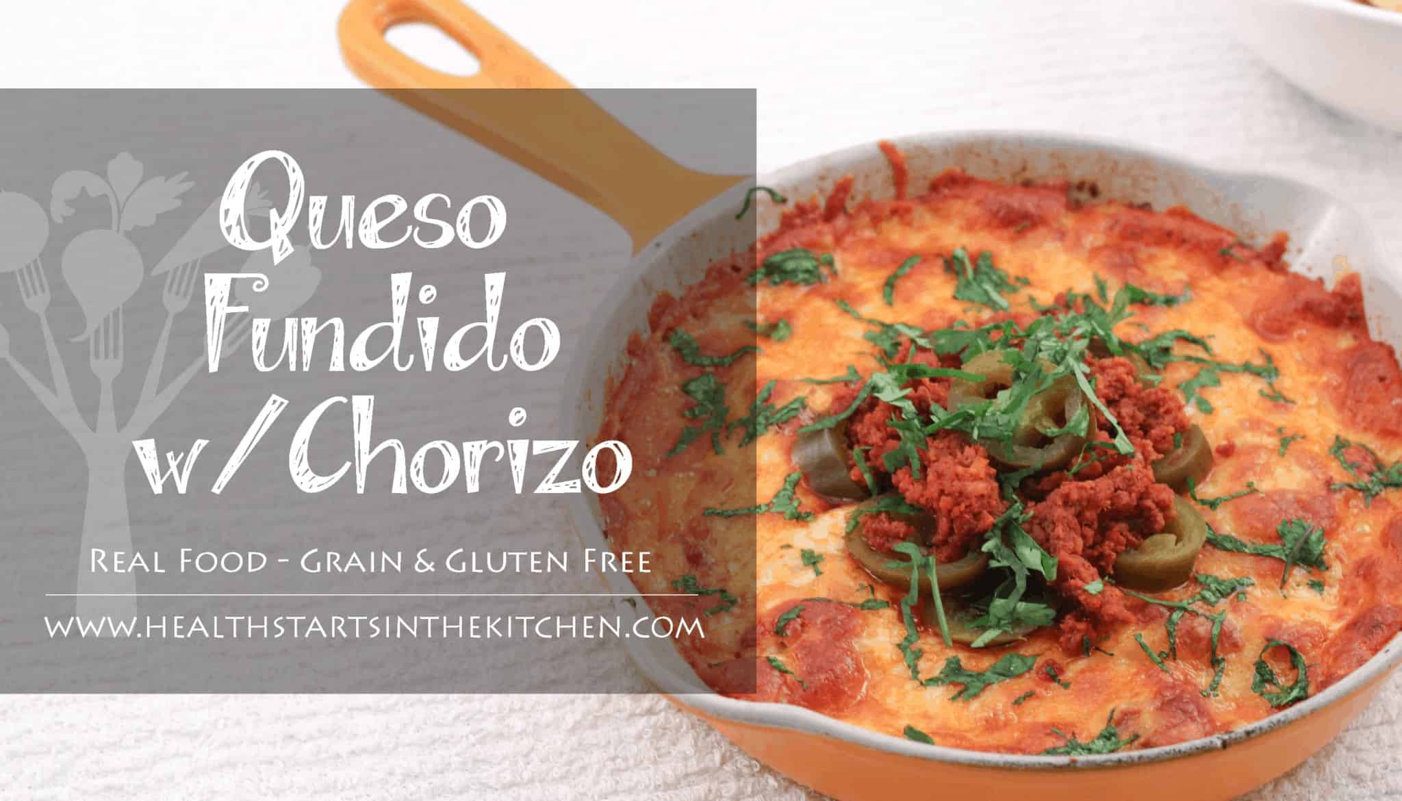 Easy Queso Fundido with Chorizo {Low-Carb & Primal}