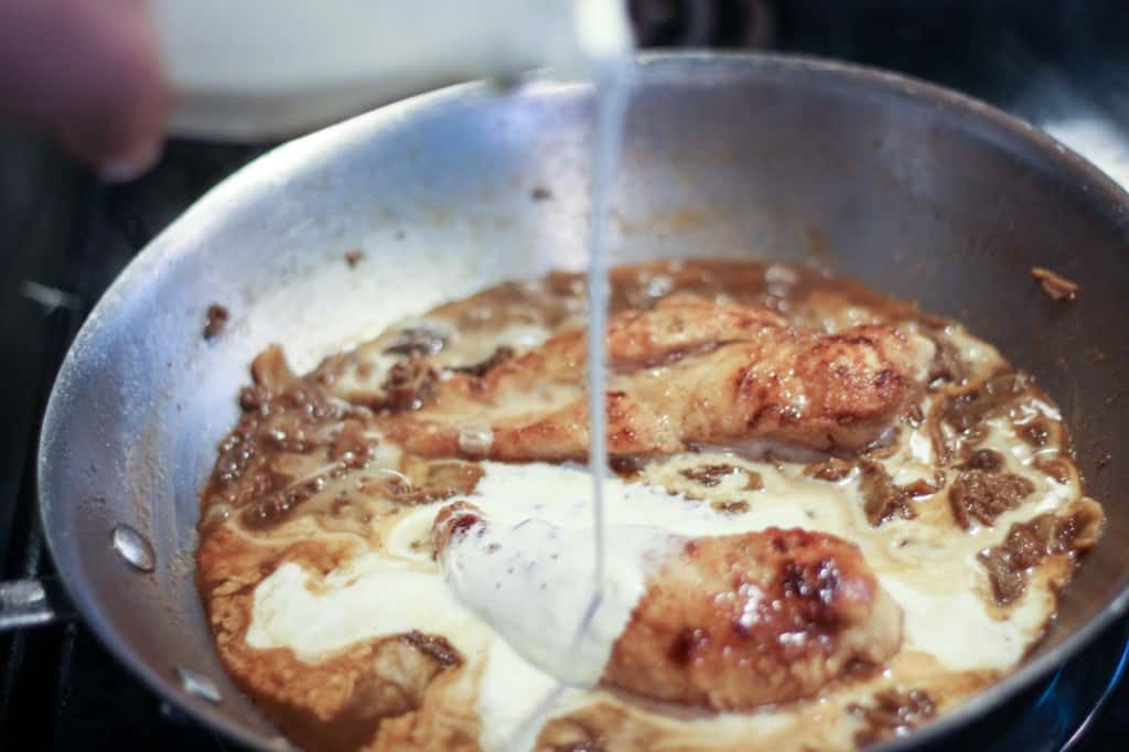 Chicken with Creamy Morel Sauce