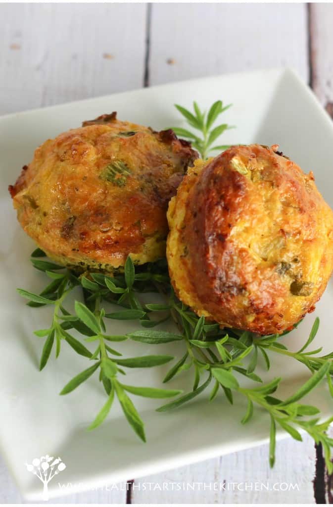 Paleo Broccoli and Cheese Breakfast Muffins - Grain Free, Gluten Free & Nut Free - Health Starts in the Kitchen
