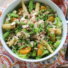 Asian Chicken Salad with Homemade Sesame Ginger Dressing - Paleo - Real Food - Health Starts in the Kitchen