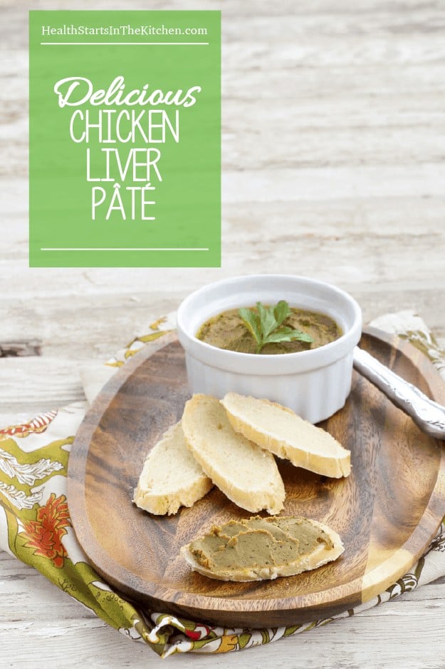 The most DELICIOUS Chicken Liver Pate. The ingredients help to gently mask the liver flavor and make it a great way to gently incorporate healthy organ meats into your diet. #Paleo #Primal #DairyFree #EggFree #AutoImmunePaleo #LowCarb