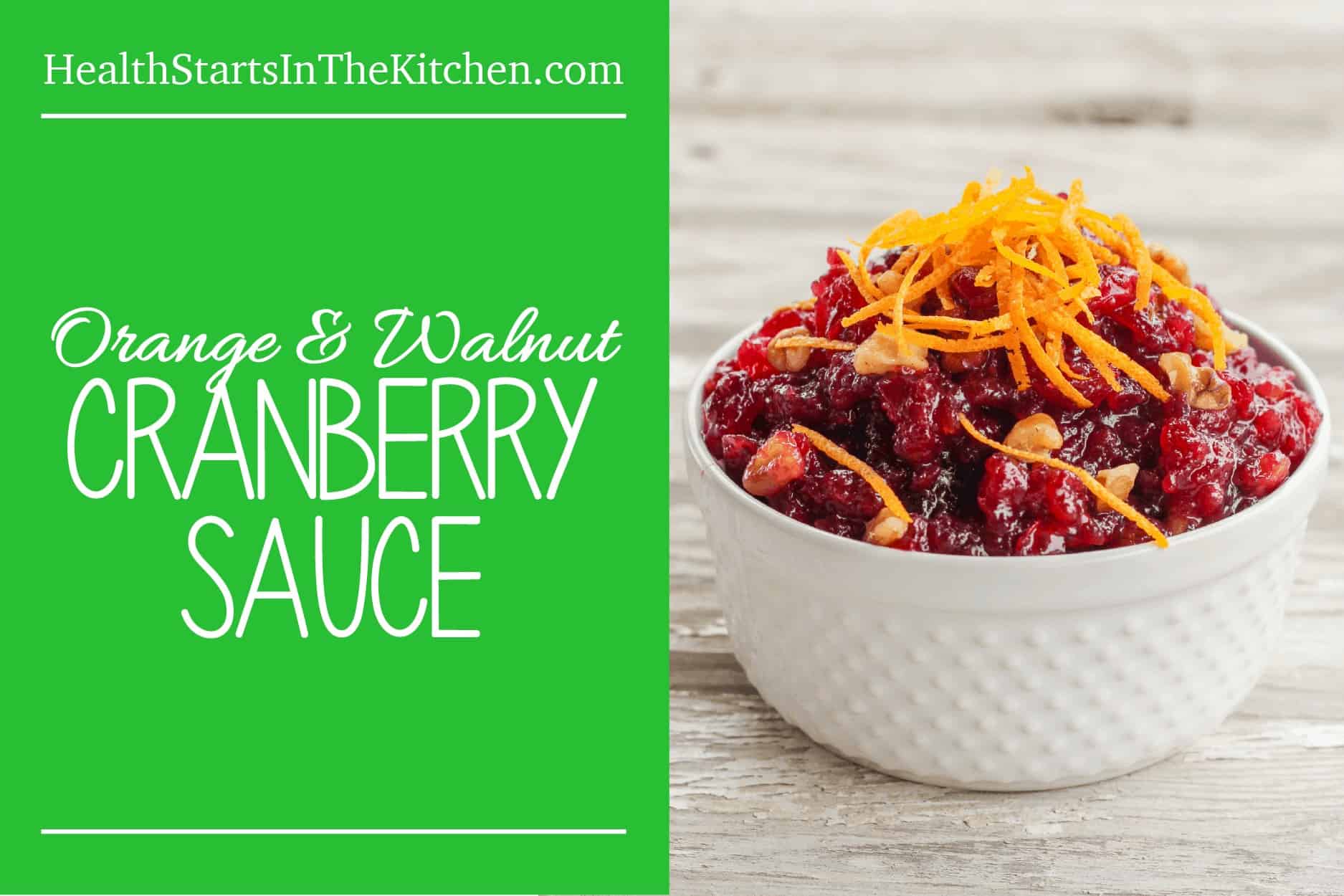 So easy and Delicious, Cranberry, Orange & Walnut Sauce. Perfect for pairing with your Thanksgiving Turkey