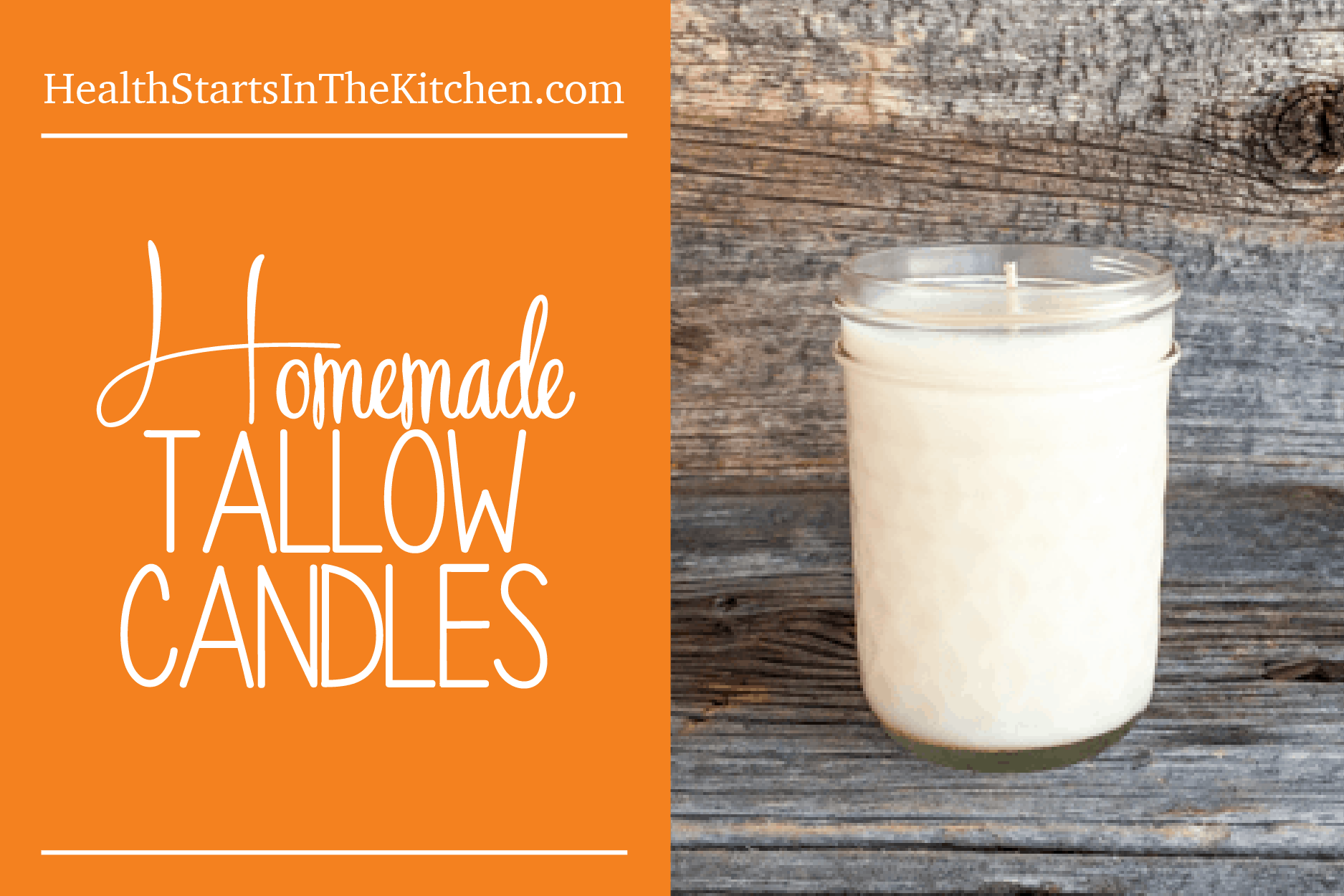 Homemade Tallow Candles