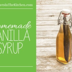 Homemade Vanilla Syrup, made with no refined sugar! www.HealthStartsInTheKitchen.com