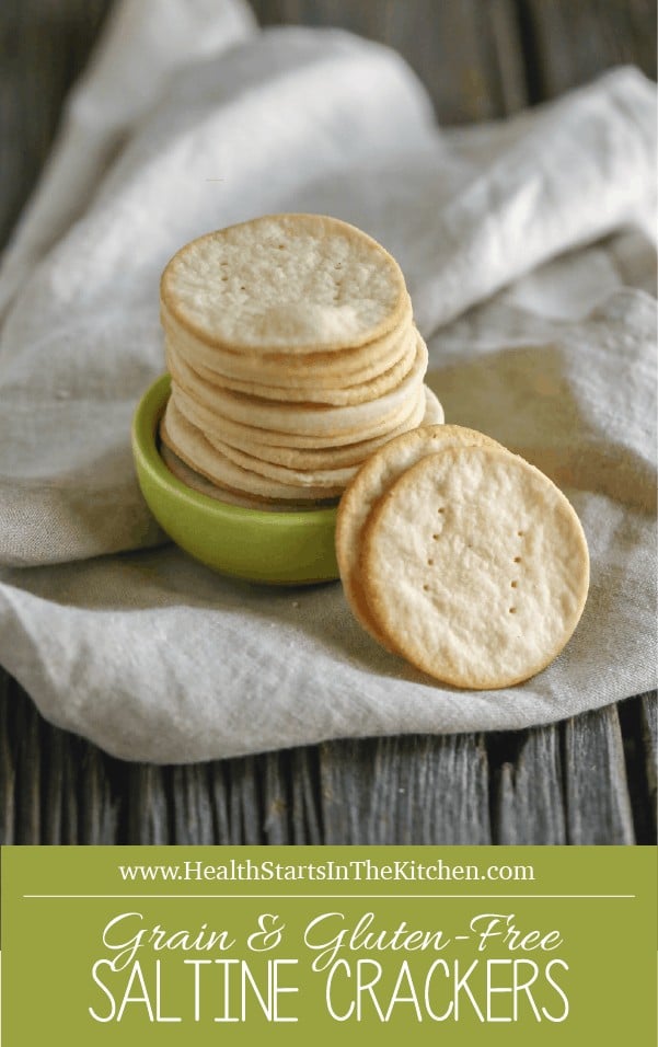 Homemade Grain & Gluten-Free Saltine Crackers made with Cassava Flour {primal friendly}