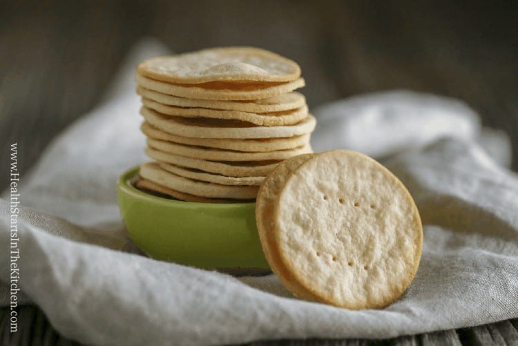 Grain Free Saltine Crackers made with Cassava Flour