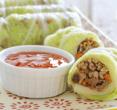 Pork and Cabbage Spring Rolls