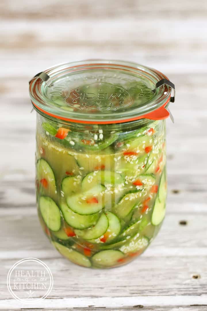 Marinated Asian Sesame Cucumber Salad