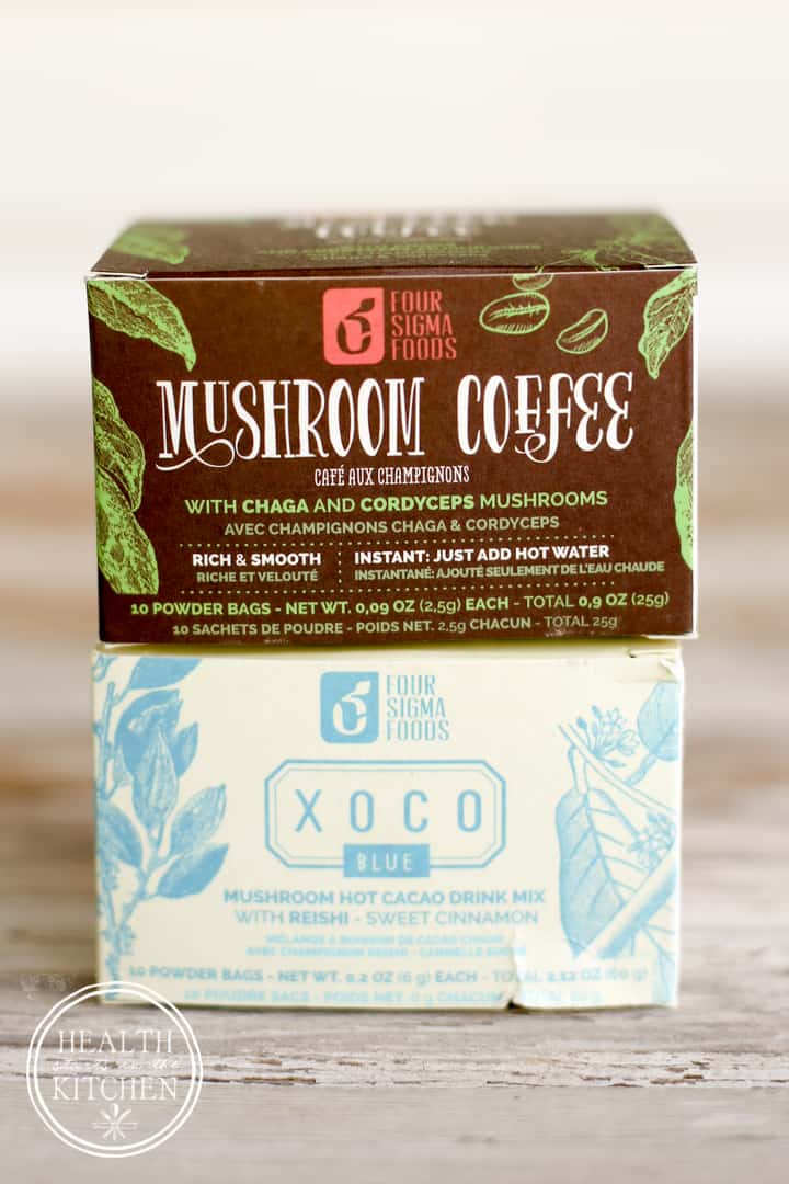 Sneaky Mushroom Cacao Frappuccino - with Chaga, cordyceps and reishi mushooms by Health Starts in the Kitchen - {Paleo, Diary Free, Low-Carb, Primal, Keto, Ketogenic, Vegan, Vegetarian}