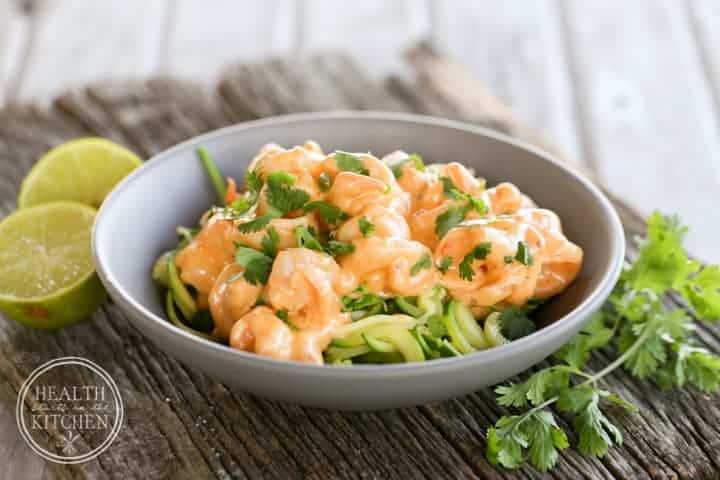 {Low-Carb} Cheesy Chipotle Shrimp