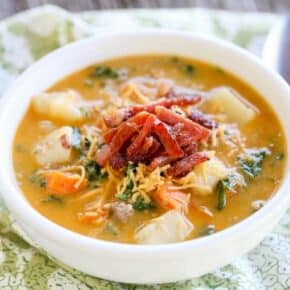 {Pressure Cooker} Sausage Kale Potato Soup