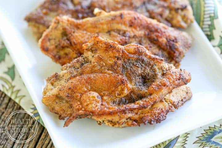 Delicious Crispy Chicken Breasts  {Paleo, Low-Carb & Grain/Gluten-Free}
