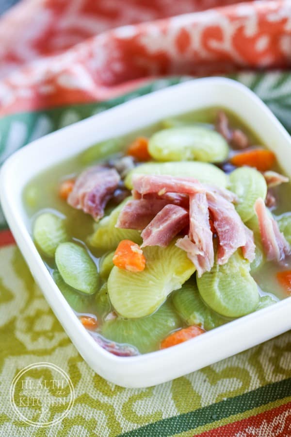 {Pressure Cooker} Lima Bean & Ham Soup