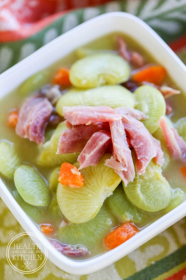 {Pressure Cooker} Lima Bean & Ham Soup