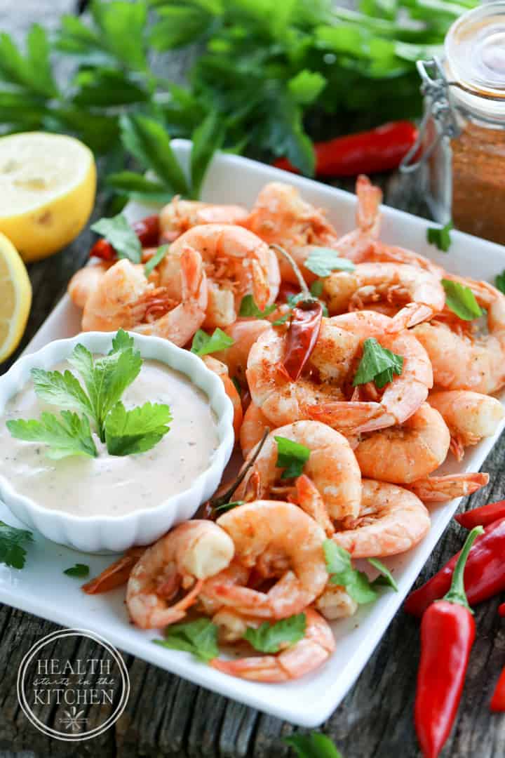 Spicy Peel and Eat Shrimp with Chipotle Remoulade