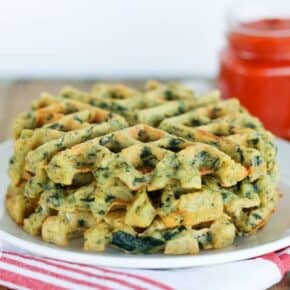 Savory Spinach & Feta Waffles {Grain-Free, Gluten-Free & Primal}
