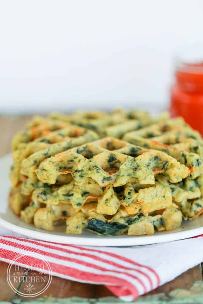 Savory Spinach & Feta Waffles {Grain-Free, Gluten-Free & Primal}