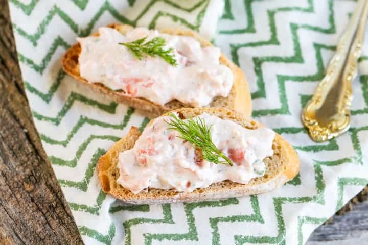 Smoked Salmon Spread {Low-Carb & Primal} - Made with probiotic rich Creme Fraiche, Greek Yogurt and Cultured Cream Cheese!