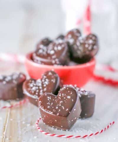 {Valentine's Day} Dark Chocolate Sea Salt Truffles