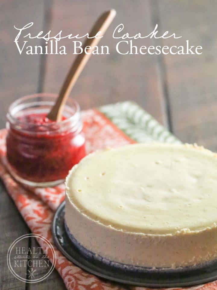 Pressure Cooker Vanilla Bean Cheesecake {Primal, Low-Carb & Keto}