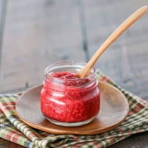 Sugar-Free Red Raspberry Chia Jam {Paleo, Low-Carb & Keto}