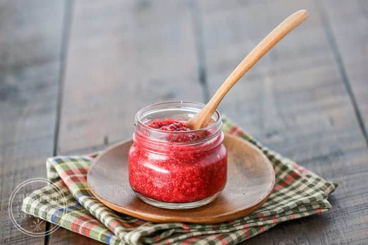 Sugar-Free Red Raspberry Chia Jam {Paleo, Low-Carb & Keto}