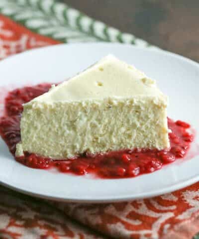 Pressure Cooker Vanilla Bean Cheesecake {Primal, Low-Carb & Keto}