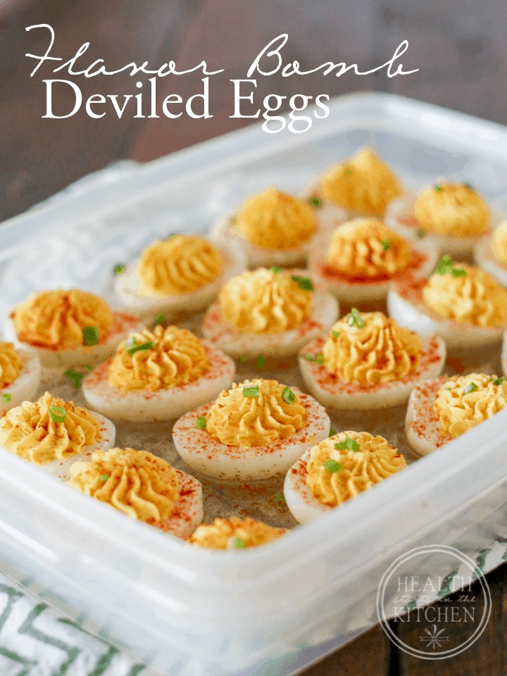Flavor BOMB Deviled Eggs {Paleo, Low-Carb & Vegetarian}