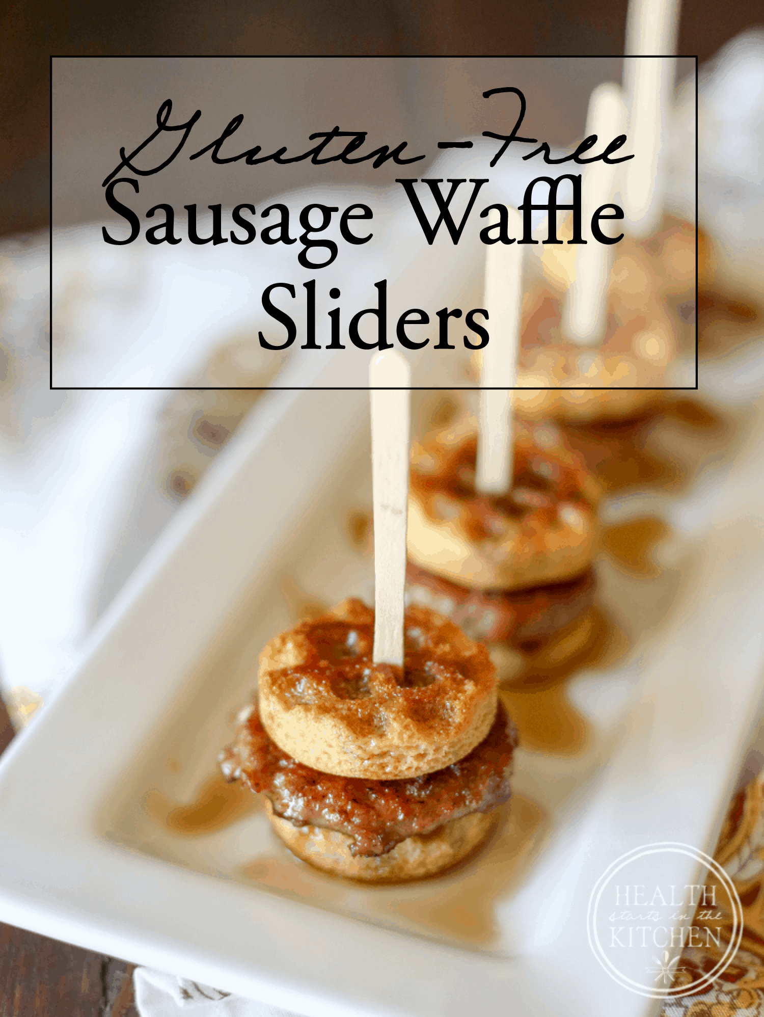 Gluten-Free Sausage Waffle Sliders {Paleo}