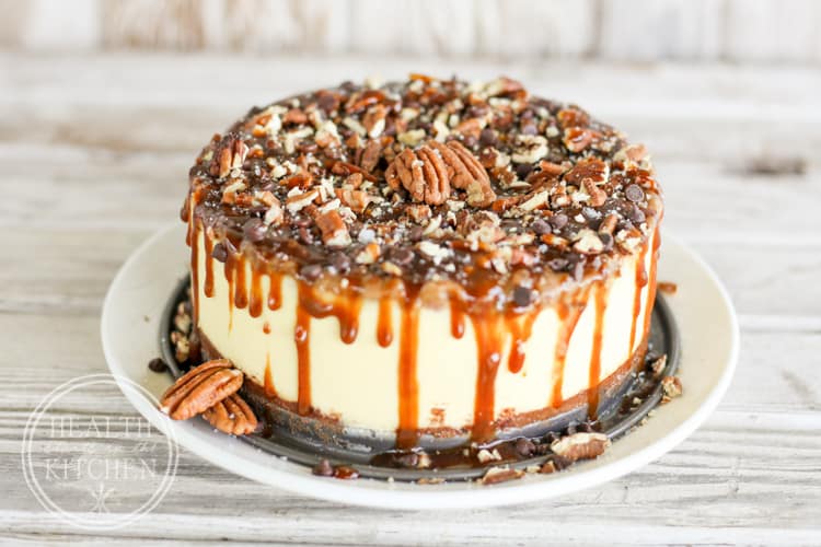 Pressure Cooker Turtle Cheesecake {Low-Carb}