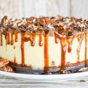 Pressure Cooker Turtle Cheesecake {Low-Carb}