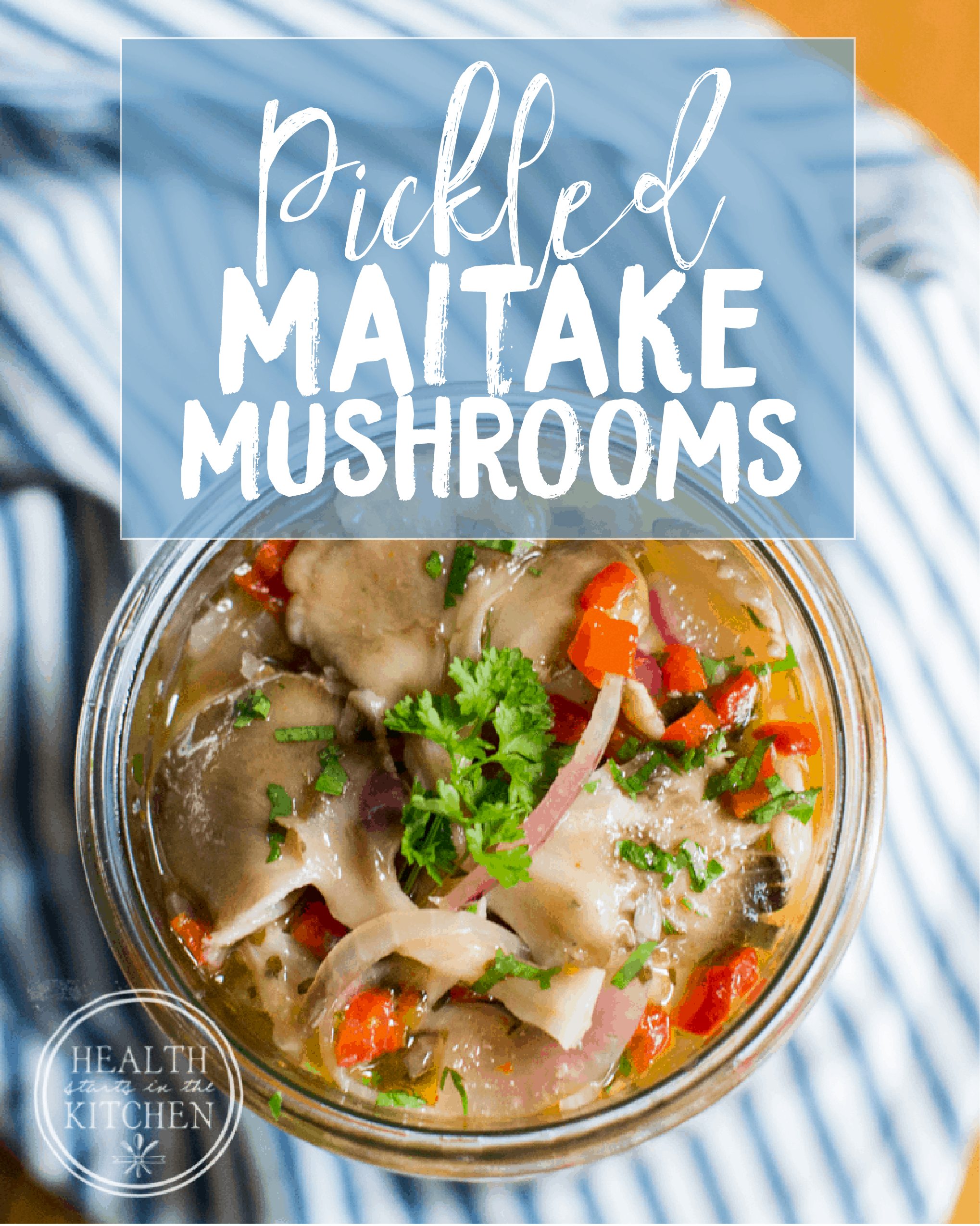 Pickled Maitake Mushrooms {aka Sheepshead or Hen of the Woods}