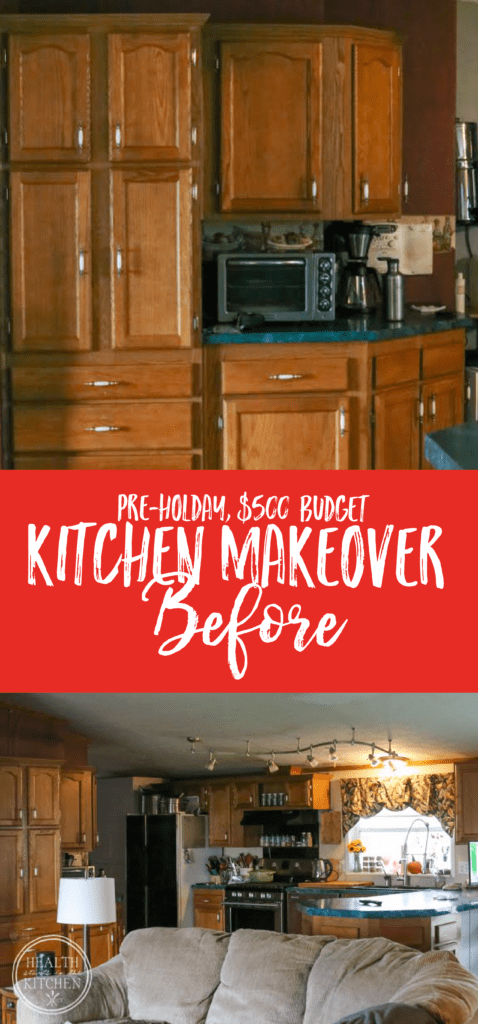 Holiday Kitchen Makeover ($500 Budget) BEFORE