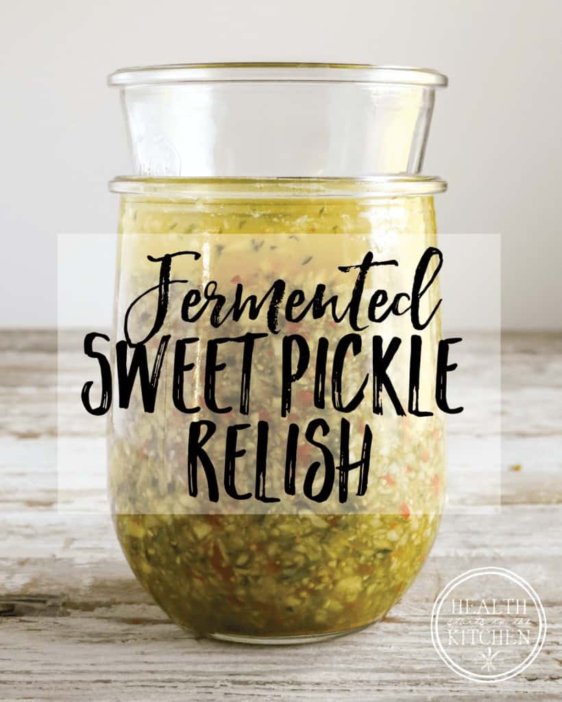 Fermented Sweet Pickle Relish
