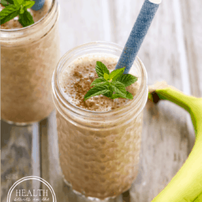 Chocolate Peanut Butter Espresso Smoothie with Probiotics and Protein