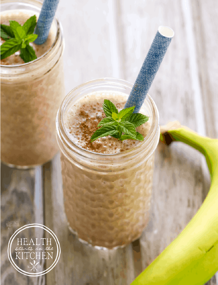 Chocolate Peanut Butter Espresso Smoothie with Probiotics and Protein