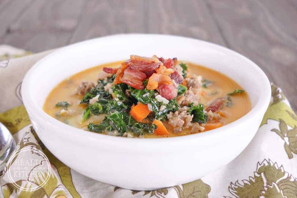15 Minute Sausage Kale Soup {Low-Carb & Primal}