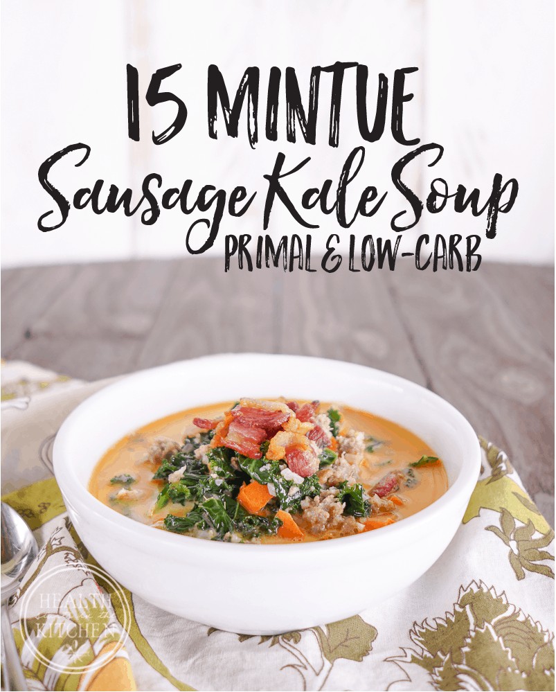 15 Minute Sausage Kale Soup