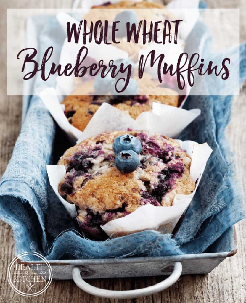 Whole Wheat Blueberry Muffins {Azure Standard}