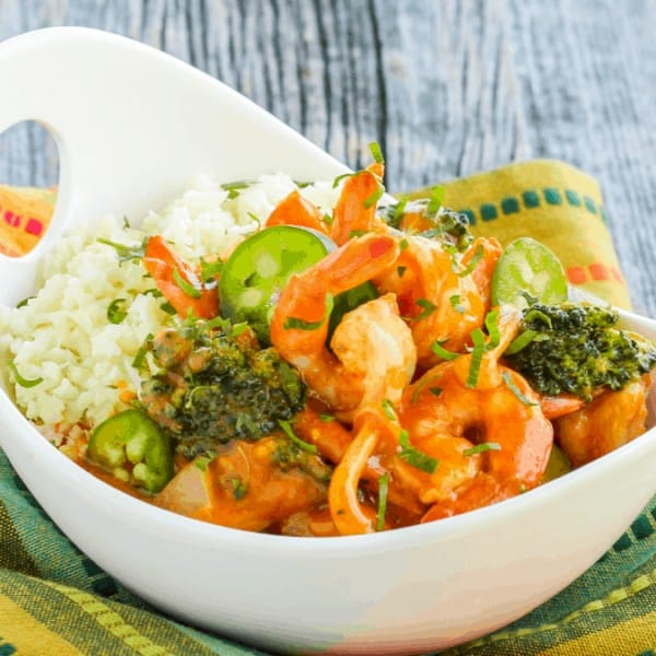 Keto Thai Red Curry Shrimp