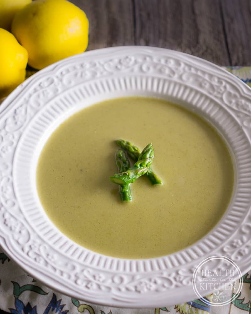 Creamy Asparagus Soup {Whole 30 & Paleo}